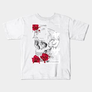 Japanese Skull Tattoo Kids T-Shirt